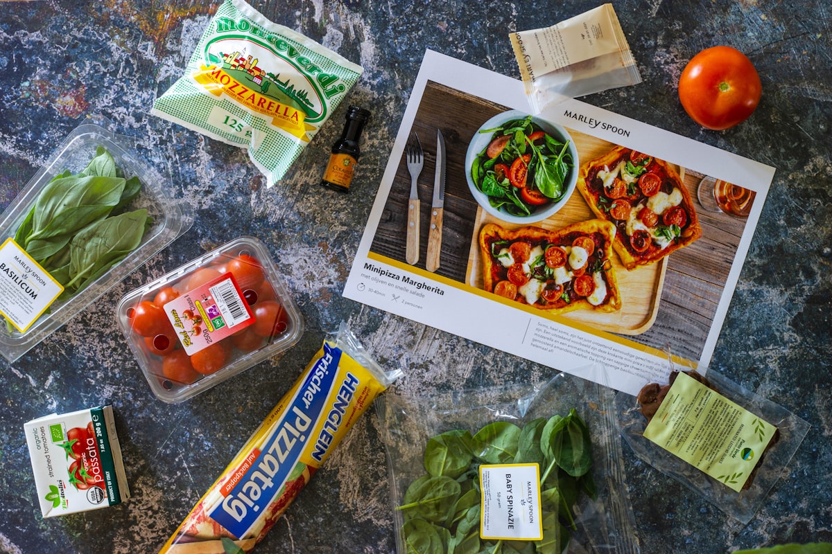 Frisches Gemüse und Salate